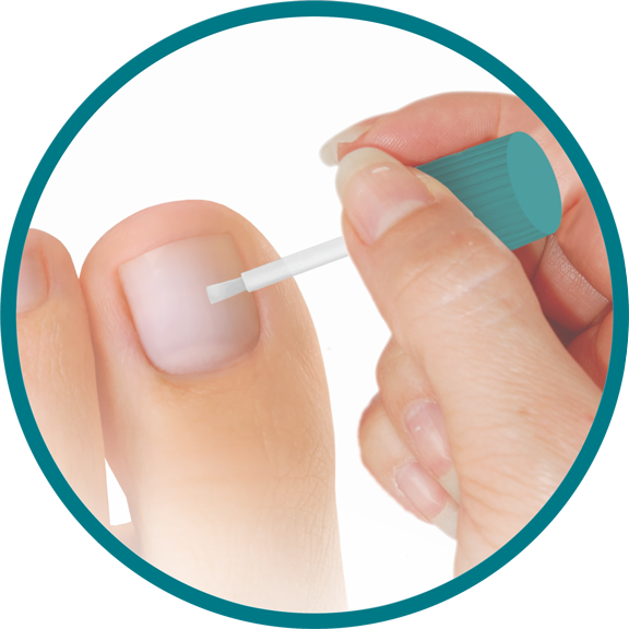 apply Opti-Nail® 2-in-1 directly to nail